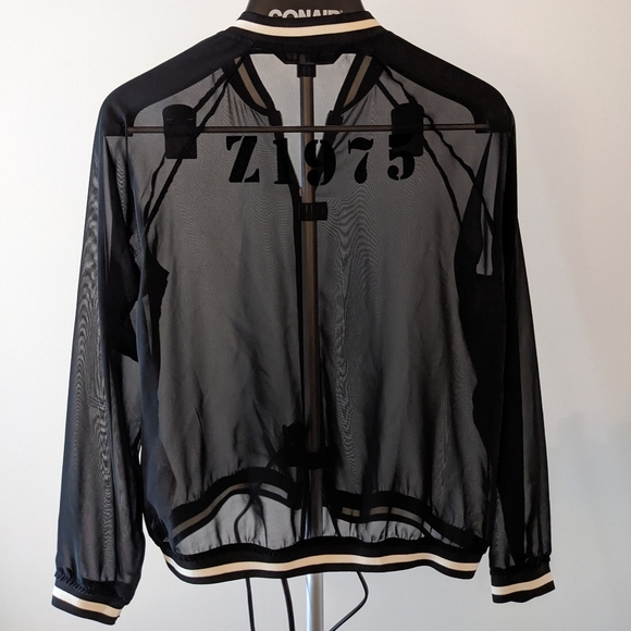 Sheer varsity jacket, zip up - Picture 3 of 3